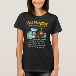 Camiseta Definición Farmacéutica Medicina Sanidad