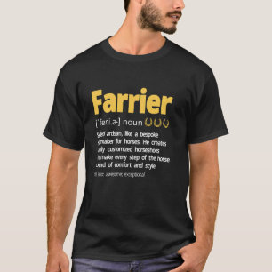 Camiseta Definición Farrier Horseshoe Equine Shoeing Long S