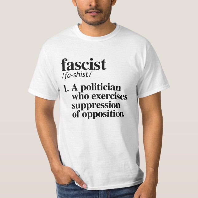 Camiseta Definición fascista (Anverso)