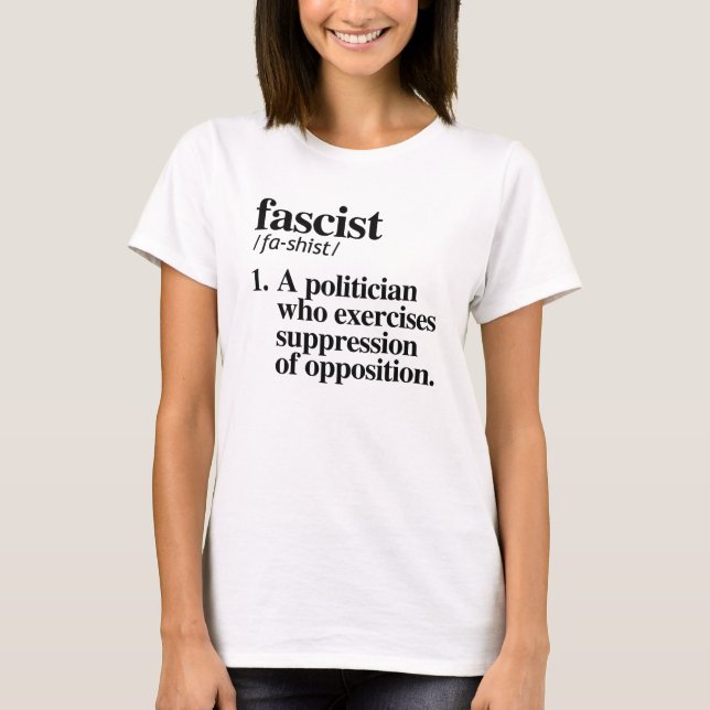 Camiseta Definición fascista (Anverso)