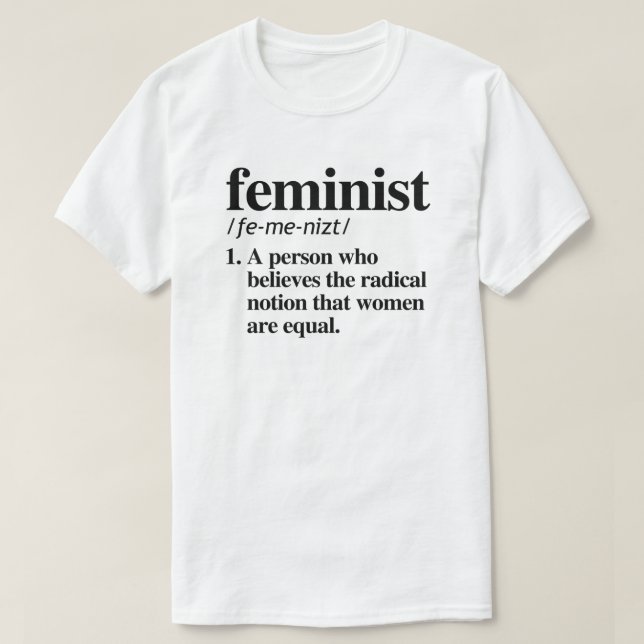 Camiseta Definición feminista (Diseño del anverso)