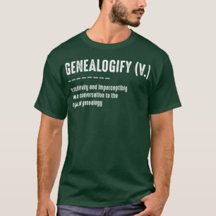 Camiseta Definición genealógica regalo historiador de genea