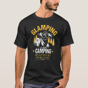 Camiseta Definición genial de Glamping para momentos de cam