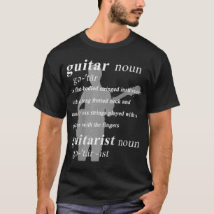 Camiseta Definición Guitarista de Guitarra