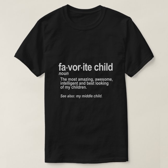Camiseta Definición infantil favorita Divertida de mamá y p (Diseño del anverso)