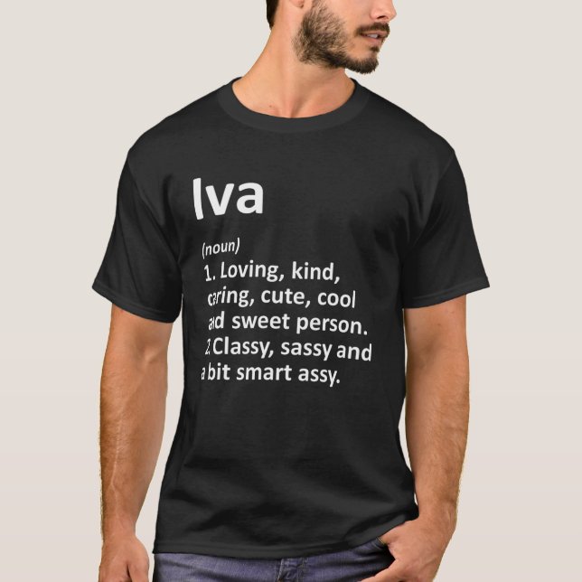 Camiseta Definición IVA Nombre personalizado Gracioso Cumpl (Anverso)