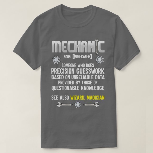 Camiseta Definición mecánica (Diseño del anverso)