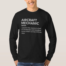 Camiseta Definición mecánica de aeronaves - Humor de aviaci