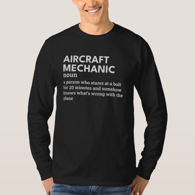 Camiseta Definición mecánica de aeronaves - Humor de aviaci (Anverso)