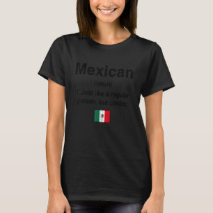 Camiseta Definición mexicana Bandera de México Raíces del O