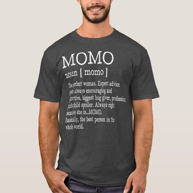 Camiseta Definición Momo Abuela Día de la Madre Regalos Muj (Anverso)