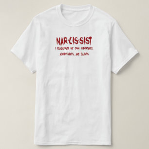 Camiseta Definición narcisista con humor