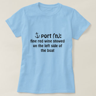 Camiseta Definición náutica del vino de Oporto