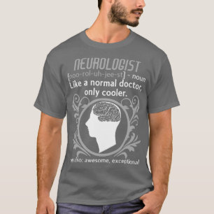 Camiseta Definición neurologista Médica cerebral Neurología