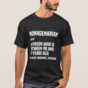 Camiseta Definición Nonagenaria 90 90ª