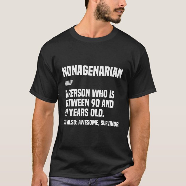 Camiseta Definición Nonagenaria 90 90ª (Anverso)