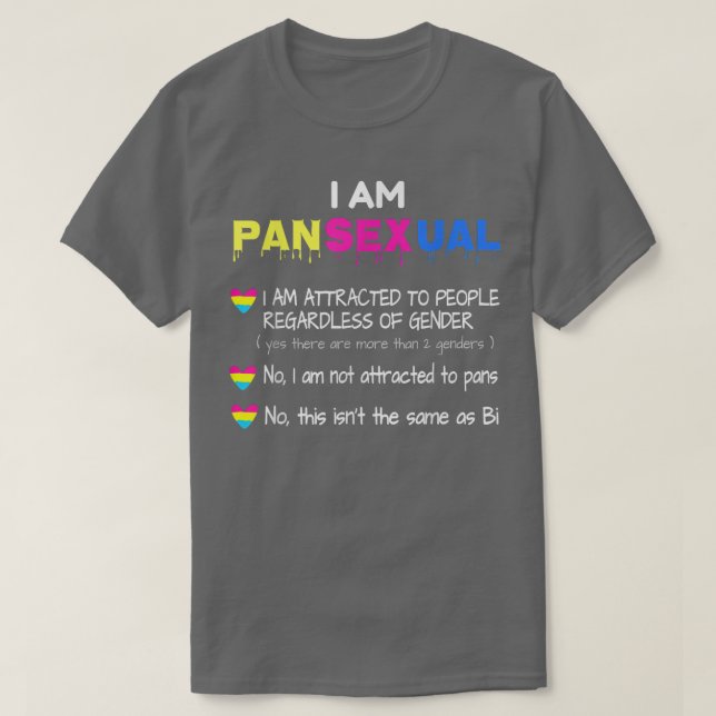 Camiseta Definición Panseual Orgullo gracioso LGBT Tee  (Diseño del anverso)