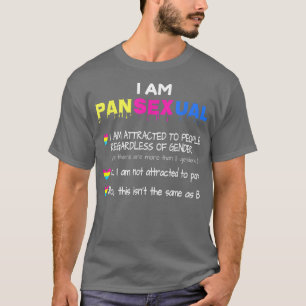 Camiseta Definición Panseual Orgullo gracioso LGBT Tee 