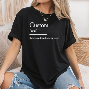 Camiseta Definición Personalizada Cita Divertida Definición
