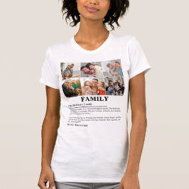 Camiseta Definición personalizada de la familia de Collages