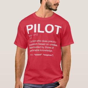 Camiseta Definición piloto de camisetaTShirt