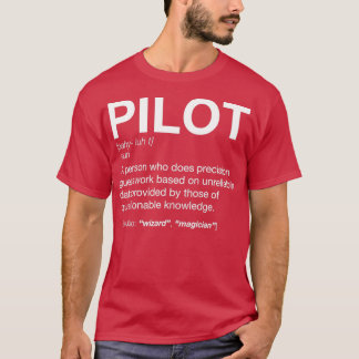 Camiseta Definición piloto de camisetaTShirt