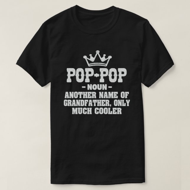 Camiseta Definición pop-pop Divertida significa regalo del  (Diseño del anverso)