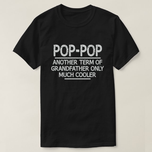 Camiseta Definición pop-pop Divertida significa regalo del  (Diseño del anverso)