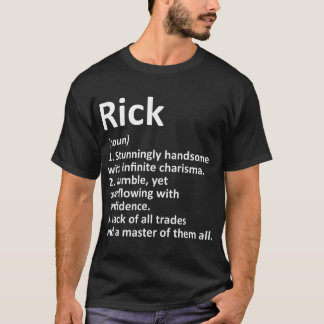 Camiseta Definición RICK Nombre personalizado Funny Cumplea