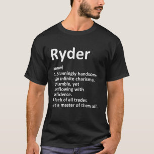Camiseta Definición RYDER Nombre personalizado Funny Cumple