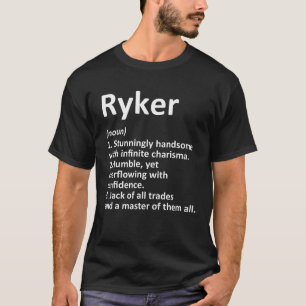 Camiseta Definición RYKER Nombre Personalizado Funny Cumple