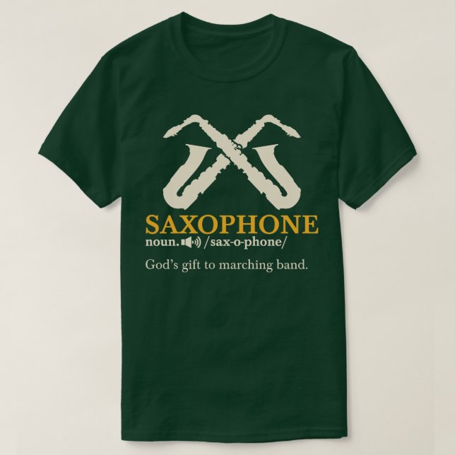 Camiseta Definición saxofónica (Diseño del anverso)