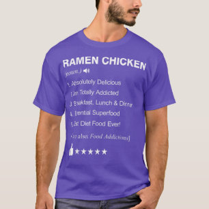 Camiseta Definición Significado De Pollo Ramen Divertido 