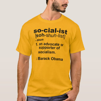 Camiseta definición socialista