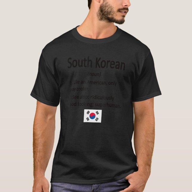 Camiseta Definición surcoreana Bandera de Corea del Sur (Anverso)