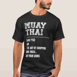 Camiseta Definición tailandesa muay Martial Arts Thai Boxin
