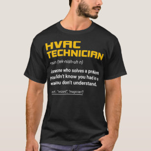Camiseta Definición tecnológica de HVAC - Tecnología de cal