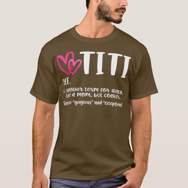 Camiseta Definición Titi Mejor regalo de tía para la abuela (Anverso)