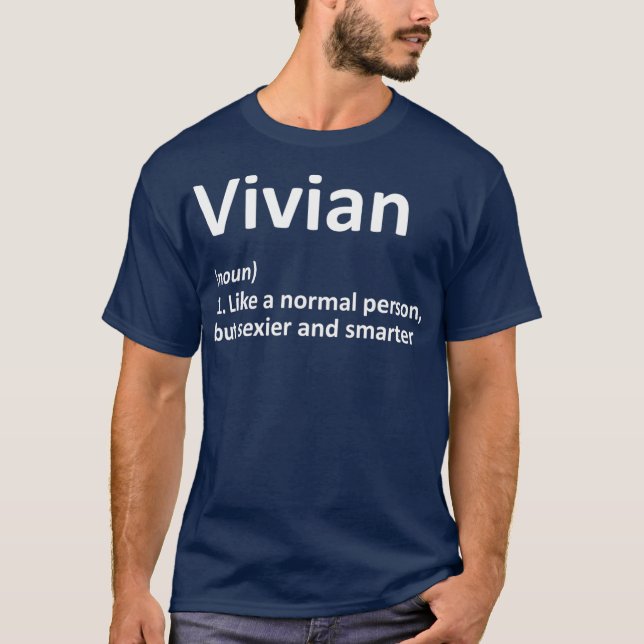 Camiseta Definición VIVIANA Nombre Personalizado Gracioso R (Anverso)