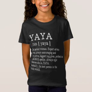 Camiseta Definición Yaya Abuela Día de la Madre Regalos Muj