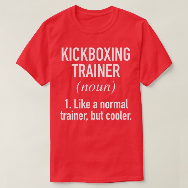Camiseta Definido por entrenador de Kickboxing (Diseño del anverso)