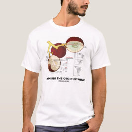 Camiseta Definiendo el origen del vino (baya de la uva de