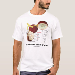 Camiseta Definiendo el origen del vino (baya de la uva de