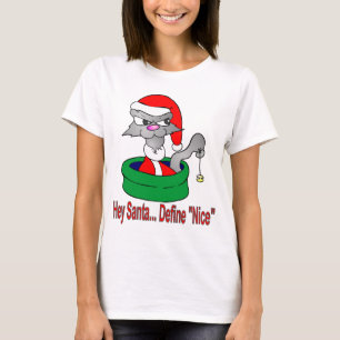 Camiseta Definir Gato de Navidades Bonitos