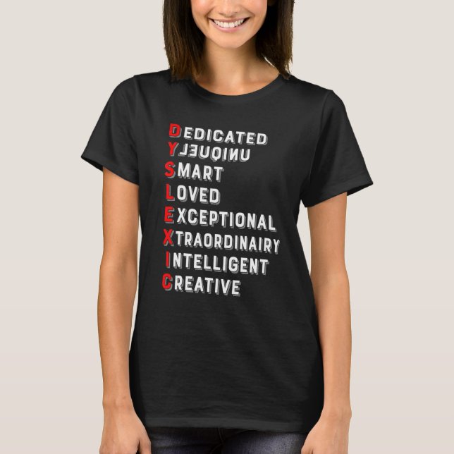 Camiseta Definition of Dyslexia Awareness Interventionist T (Anverso)