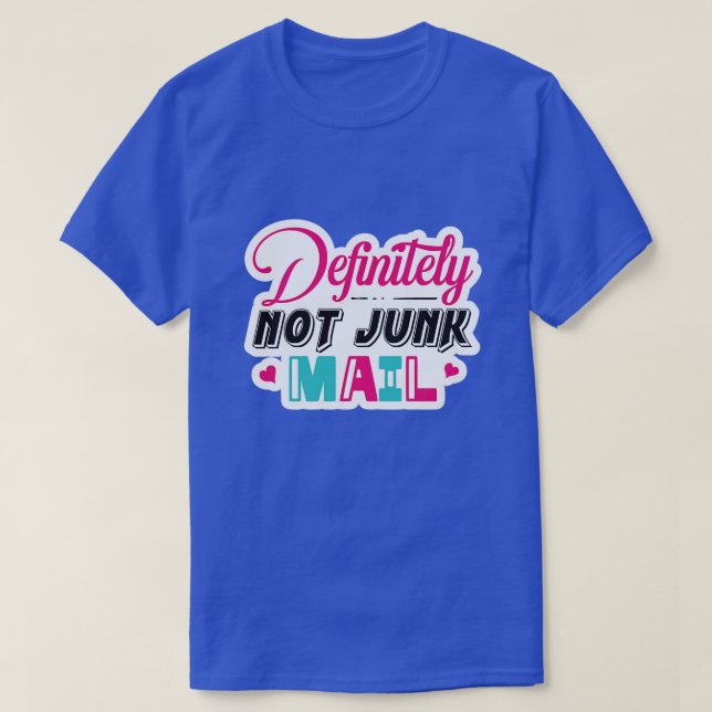 Camiseta Definitivamente no correo basura01 (Diseño del anverso)