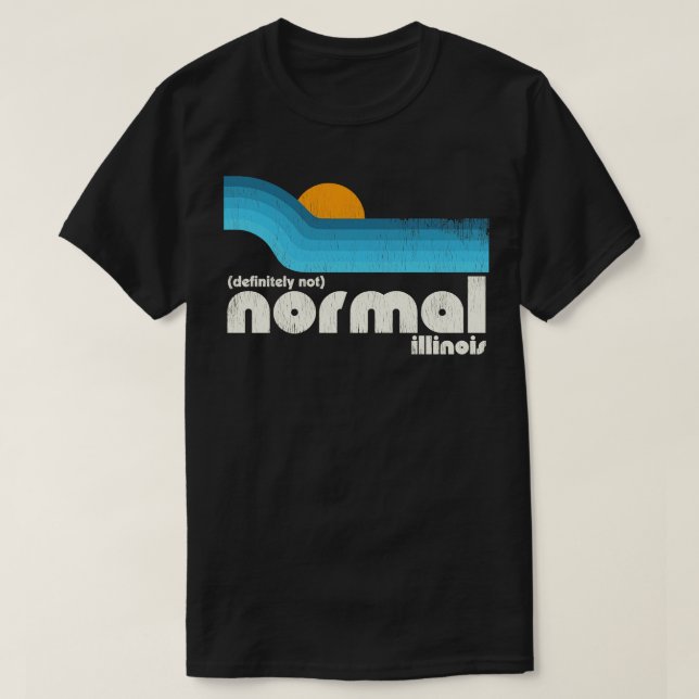 Camiseta Definitivamente No Illinois Normal (Diseño del anverso)