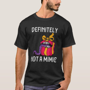 Camiseta Definitivamente No Un Mimic D20 Tabletop Rpg Gamer