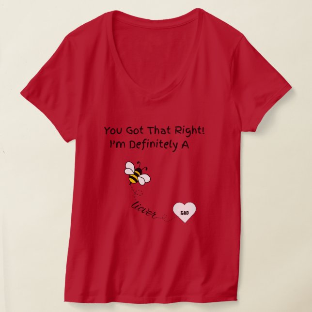 Camiseta Definitivamente soy un árbol gráfico creyente (Distribución )