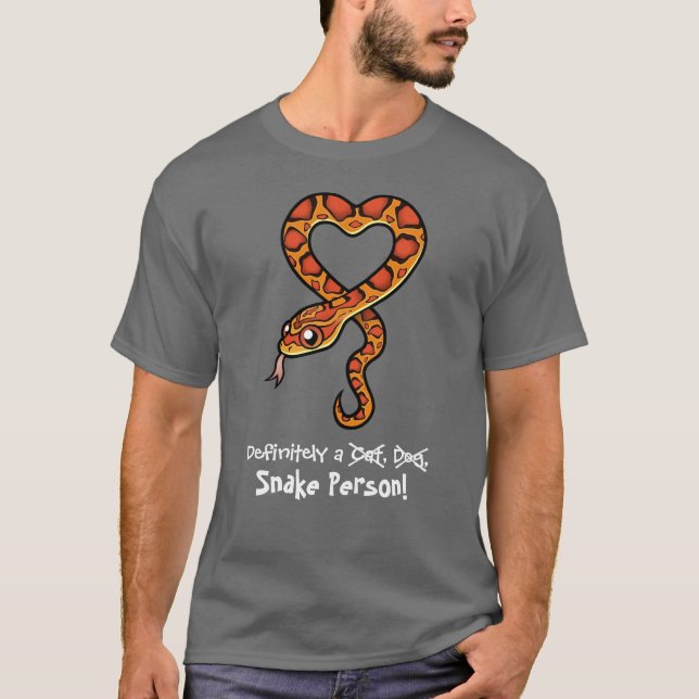 Camiseta Definitivamente una persona de la serpiente (Anverso)
